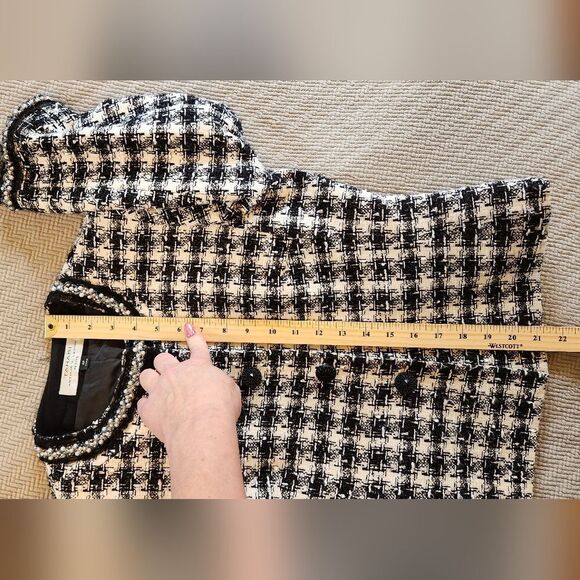 Tahari Tweed Blazer with Pearl Embellishments - Picture 15 of 17
